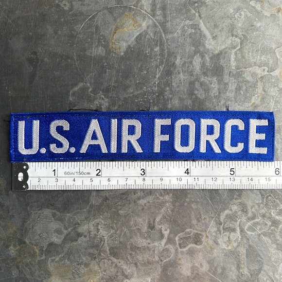 U.S. AIR FORCE blue tape patch, vintage - Picture 7 of 9